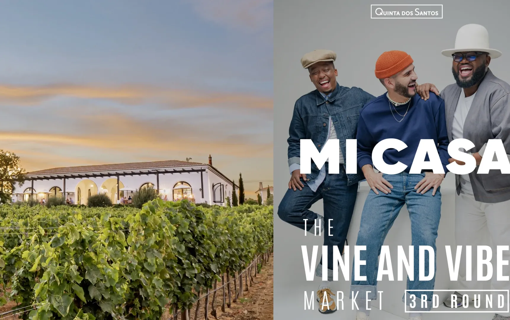 Wine and good vibes with Mi Kaza at Quinta dos Santos!